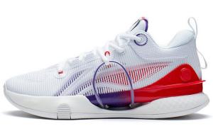 Кроссовки Li Ning Lining Blitz 8 Basketball, белый/фиолетовый/красный