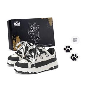 Противоскользящие и износостойкие дышащие кроссовки унисекс TALKING TOM, Classic Black White