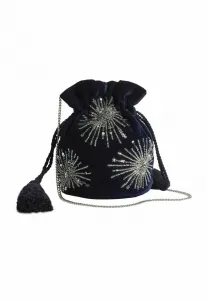 Сумка через плечо, украшенная пайетками Love & Roses, Navy