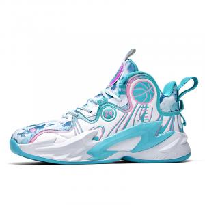 Баскетбольные кроссовки Basketball Shoes Unisex Mid-Top Bangney, белый/фиолетовый