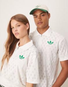 Теннисное поло Grand Slam белого цвета Adidas Originals