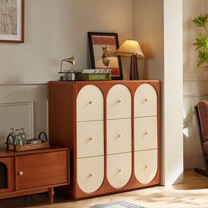 Lin'S Home Furnishing Комод 99х103 см для спальни и гостиной, напольный, 9 ящиков, серия Floral VE1E