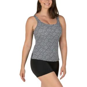 Купальник цельный женский черный/черный DECATHLON