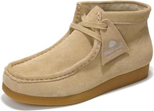 Женские ботильоны Project Cloud из 100% натуральной кожи - легкие и нескользящие женские туфли - стелька с эффектом памяти, чизмовые ботинки - водоотталкивающая модная обувь для женщин 2025 (ботинок Wally), Wheat