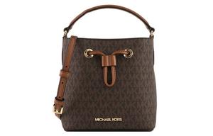 MICHAEL KORS Сумка-ведро из холста с кожаными деталями