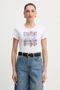 Хлопковая футболка Liu Jo, белый