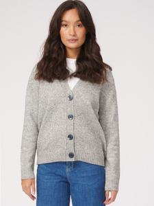 Вязаный кардиган TEESHOPPEN, серый