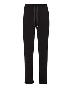 Черные хлопковые эластичные спортивные штаны Liu Jo, черный