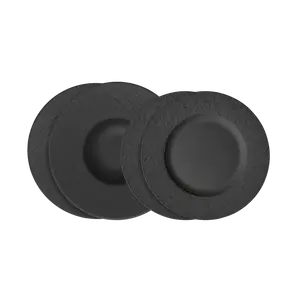 Набор тарелок Villeroy & Boch Manufacture, черно-серый