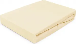 Простыня на резинке, трикотаж 160х200 кремовая Darymex