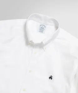 Эластичная повседневная рубашка из ткани Оксфорд с логотипом GF, стандартный крой.