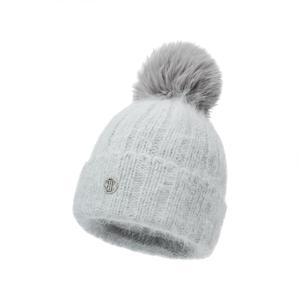 Женская шапка из кроличьего меха ELLE, серебро feather серый