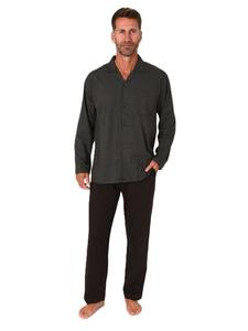 Пижама NORMANN Langarm zum durchknöpfen, коричневый