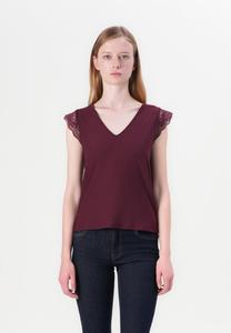 Футболка VILA VITRAV V NECK, Fig/Dark Purple