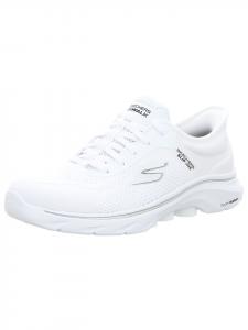 Белые низкие кеды Skechers