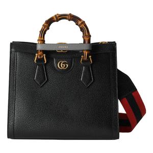 Сумка diana small tote bag 'black' Gucci, черный