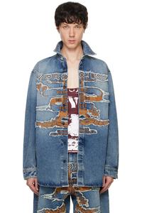 Лучшая джинсовая рубашка с заплатками от Paris Y/Project, синий