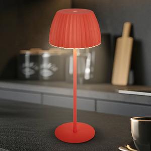 Настольная лампа на батарейках BRILO Riffle Typ B, алюминий - оранжевый