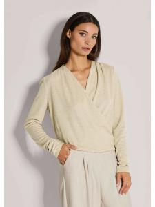 MADELEINE Элегантный топ с запахом, кремово-золотистого цвета