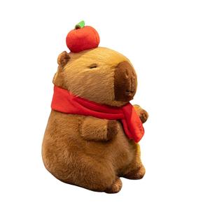 Плюшевая игрушка капибара, высота 24см/26см DUOAI