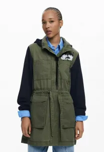 Комбинированная парка микки Desigual, Green