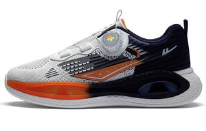 WARRIOR Кроссовки для бега с низким верхом, устойчивые к скольжению, мужские, белые, темно-синие, оранжевые