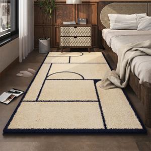 AOVOC Ковер 120х160 см для спальни/гостиной в японском стиле, из искусственной овчины, толстый