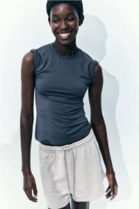 Футболка, облегающая фигуру H&M, серый