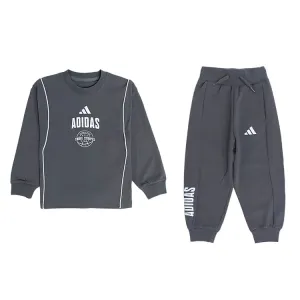 Adidas Повседневная спортивная одежда SS25 темно-серый для детей 3-7 лет