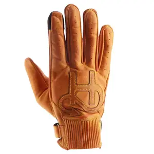 Защитные перчатки Helstons Golf perforated leather, оранжевый