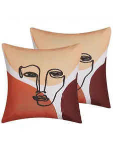 Декоративная подушка Beliani 2er Set Deko RUDBEKIA, цвет bunt/rot/orange