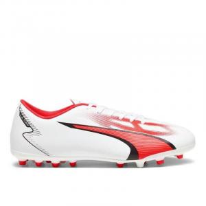 Футбольные бутсы PUMA ULTRA PLAY MG. Бело-черно-огонь. 107527 01