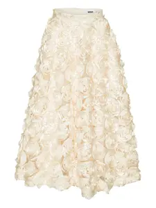 Декорированная юбка макси Sun ROTATE BIRGER CHRISTENSEN, нейтральный