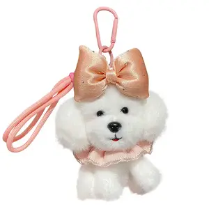 Плюшевый кулон с куклой щенком и бантом, высота 12,9 см Whoops