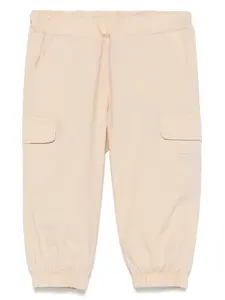 Брюки с вышитым логотипом FENDI KIDS, нейтральный