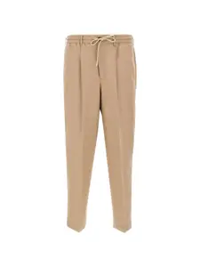 Брюки на резинке с кулиской Pt Torino, бежевый