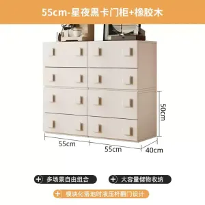 Yu Senyi Комод для гостиной и спальни из массива ясеня в винтажном стиле, 5 ящиков, полностью собранный, белый