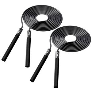 Скакалка для фитнес-тренировок для взрослых pvc трос 2,8 м LINING, черный