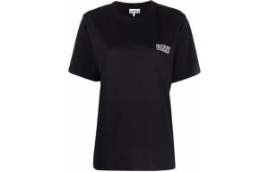 GANNI Футболка Software Jersey 'Black'