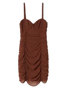 Платье Bershka, цвет Chocolate