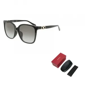 Ferragamo Литой квадратной формы солнцезащитные очки унисекс, 001