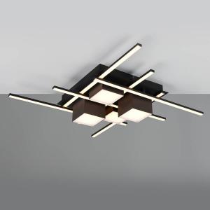 Светодиодный потолочный светильник Trio Roger, поликарбонат / железо - 1-пламенный - черный