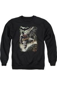 Толстовка Batman Family для взрослых с круглым вырезом Gildan, черный