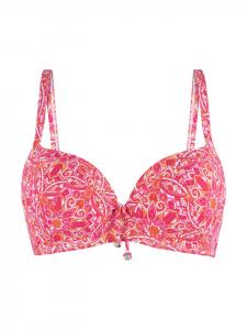 Верх бикини Linga Dore, цвет hot pink paisley