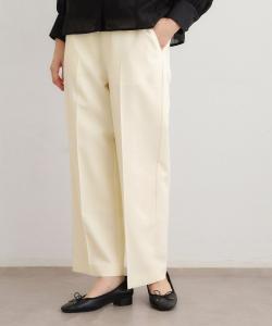 Цветные прямые брюки с эластичным поясом, пригодные для стирки.