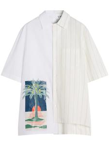 Lanvin рубашка со вставками, белый