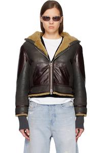 Acne Studios Коричневая овчинная куртка