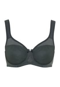 Бюстгальтер Nuance Minimer с декоративными бантами и сетчатыми вставками Lascana, зеленый