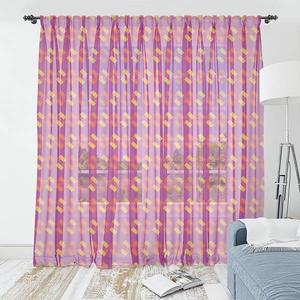 Штора Abakuhaus Abstrakt Typ B 2 шт, 274x210x0,5 см цвет dunkle magenta mehrfarbig