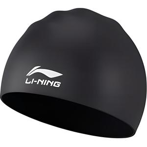 LINING Силиконовая шапочка для плавания унисекс черная